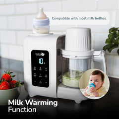 BooBoo PuréePro steriliser sanitises teats and small parts.