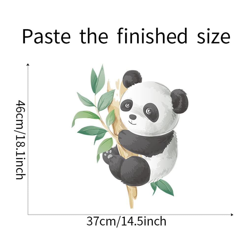 Boodecal panda decal offers easy DIY decor upgrade on smooth walls.