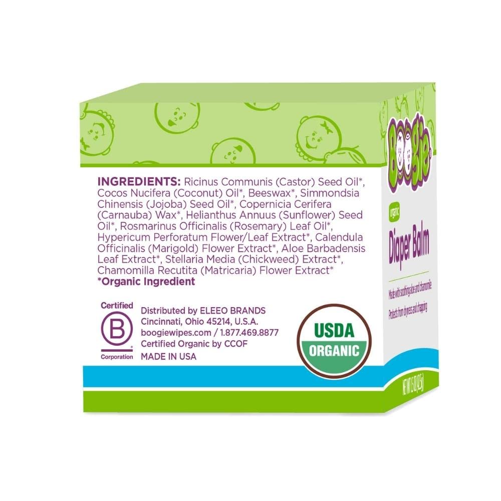 Boogie Diaper Balm USDA organic label boosts trust and clarity.