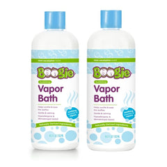 Boogie Kids Bubble Bath bottle being poured for a cozy bath time experience.