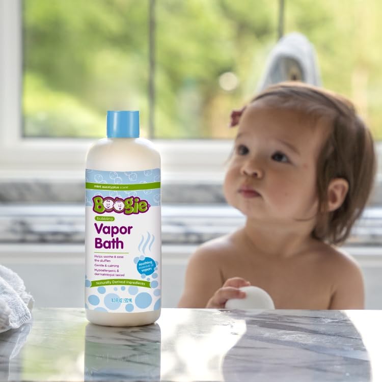 Boogie Kids Bubble Bath bubbles filling the tub for playful soaking.