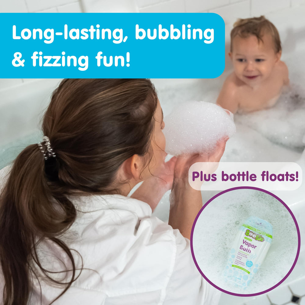 Child enjoys a bubbly bath with Boogie Kids
