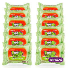 Boogie saline nose wipes for the nose area provide gentle cleansing.