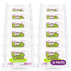 Boogie saline nose wipes pack 30-count in family-friendly packaging.