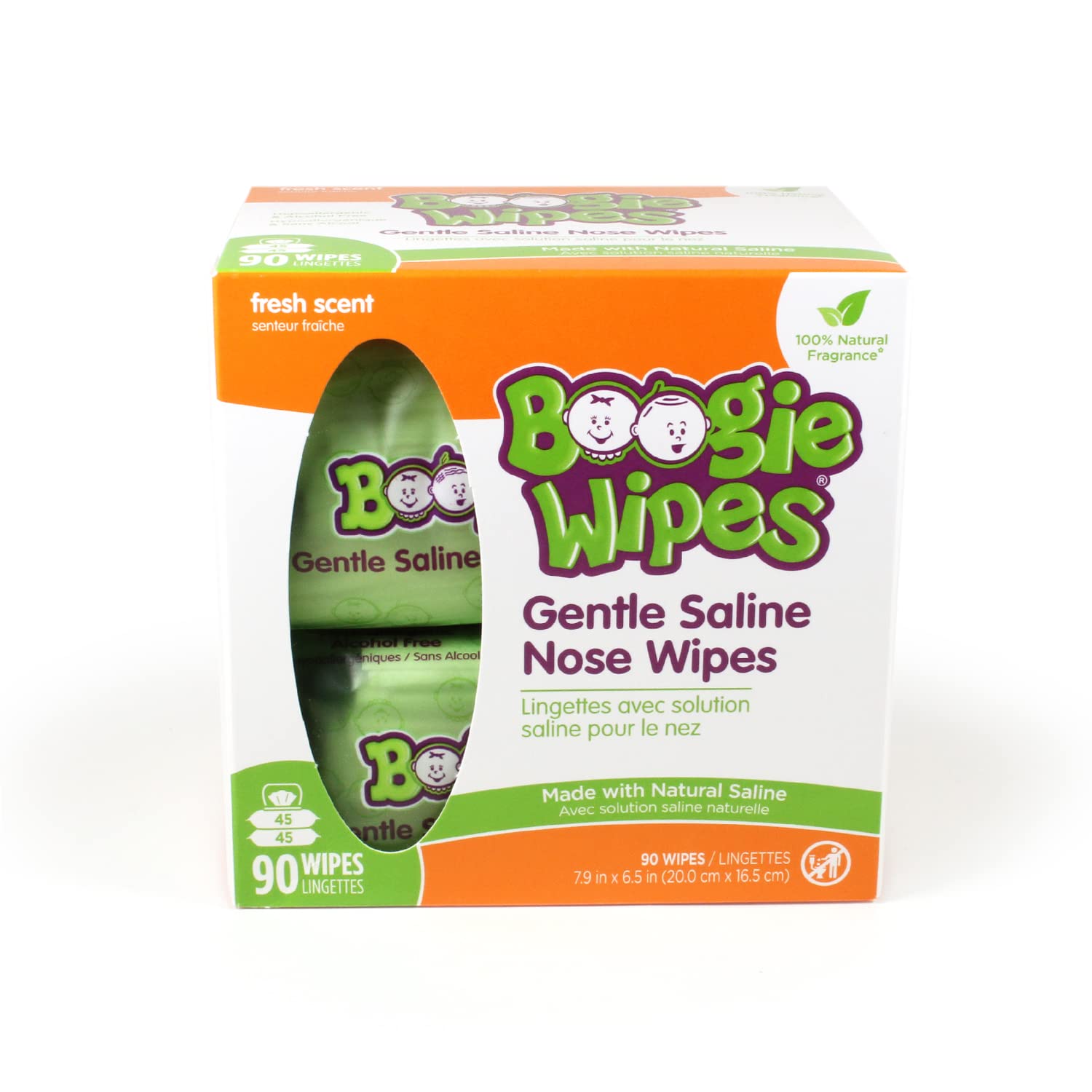 Boogie Wipes soft and gentle face wipes soothe skin during cleanup