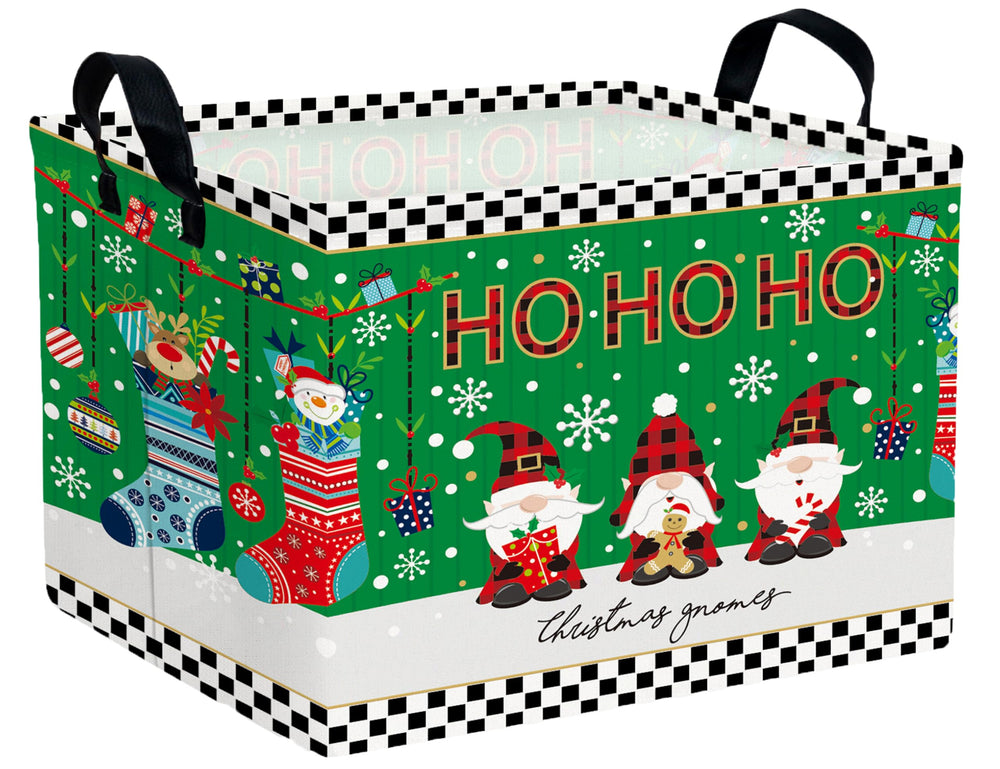 Boohit Christmas gifts basket with collapsible design for easy storage.