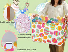 BOOHIT Easter basket folds flat for easy storage after celebrations