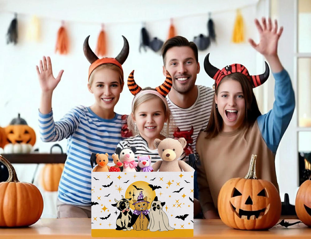 BOOHIT Halloween candy basket ready for trick-or-treat setups