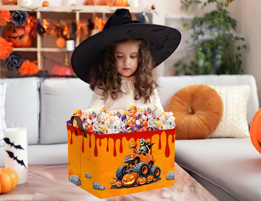 BOOHIT Halloween decor bin adds seasonal charm while keeping spaces tidy.