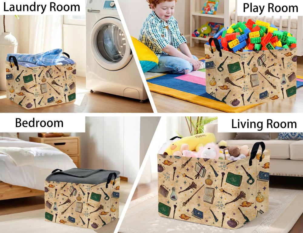 Boohit large kids book basket room-setup demonstrates organized play space.