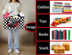 BOOHIT linen-cotton basket adds cheerful organization to rooms