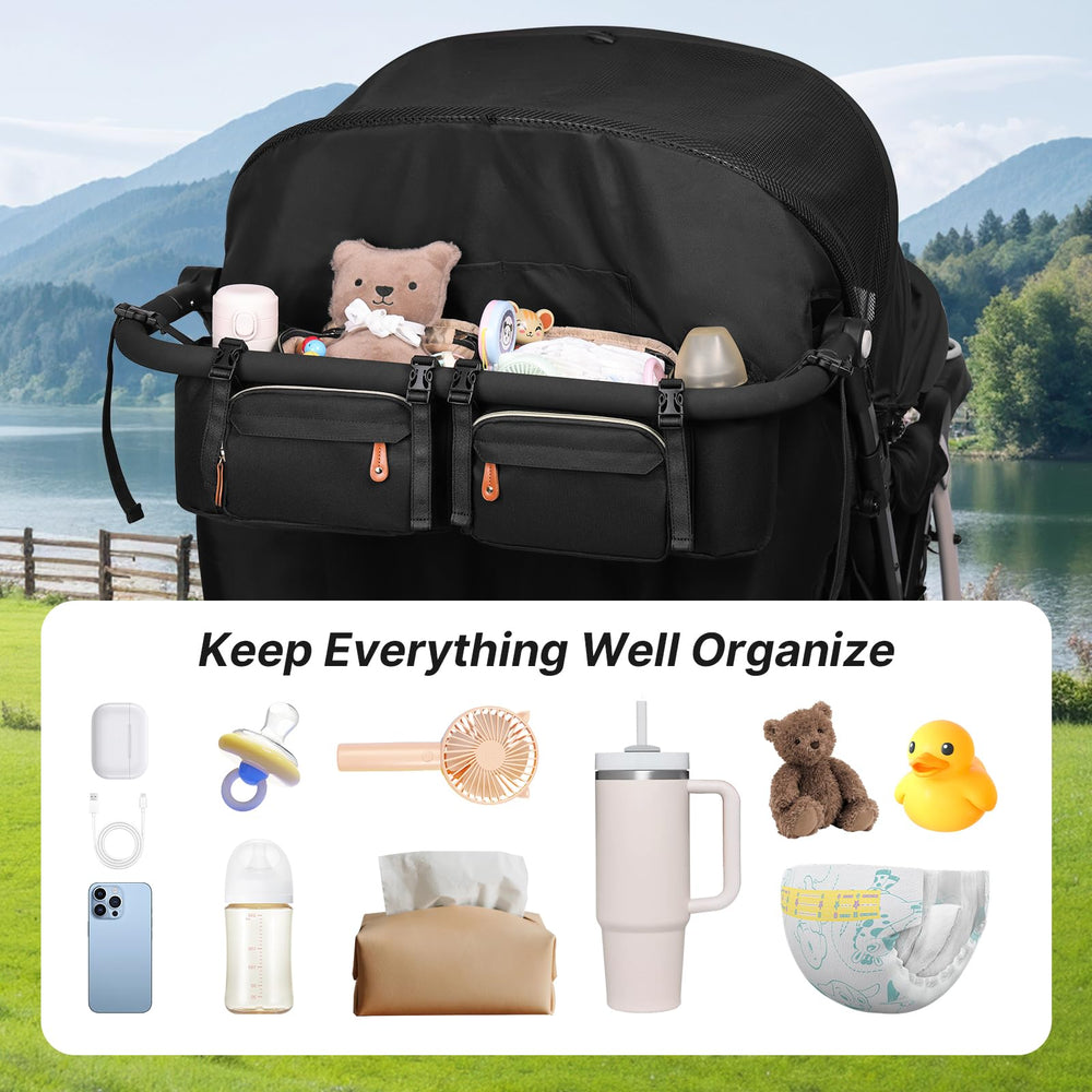Boomistry design blends with stroller for balanced weight and style.