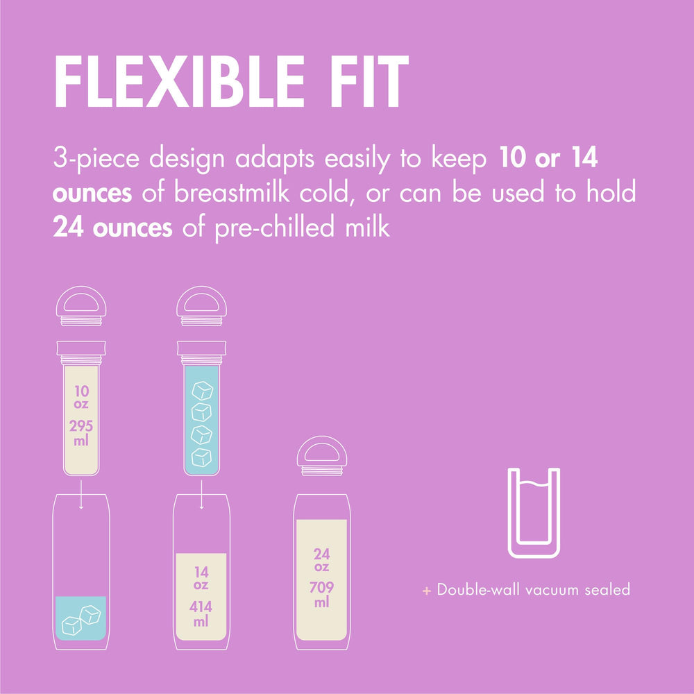 Boon Frosh supports 10, 14, or 24 oz for flexible feeding.