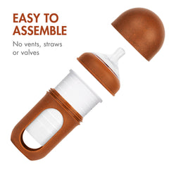 Boon Nursh collapsing pouch highlights simple cleaning with few parts