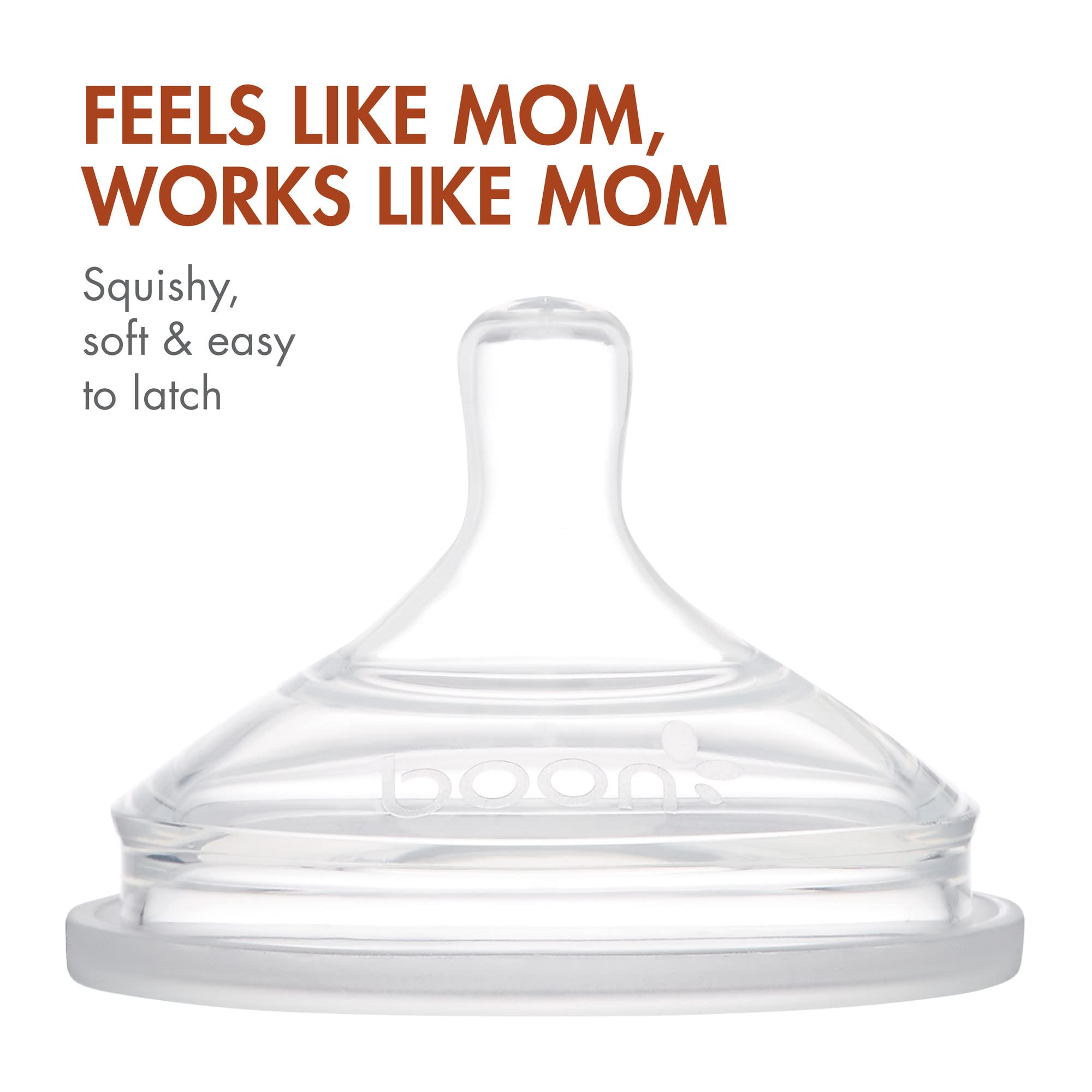 Boon Nursh nipple latch assists natural latch during early feeding