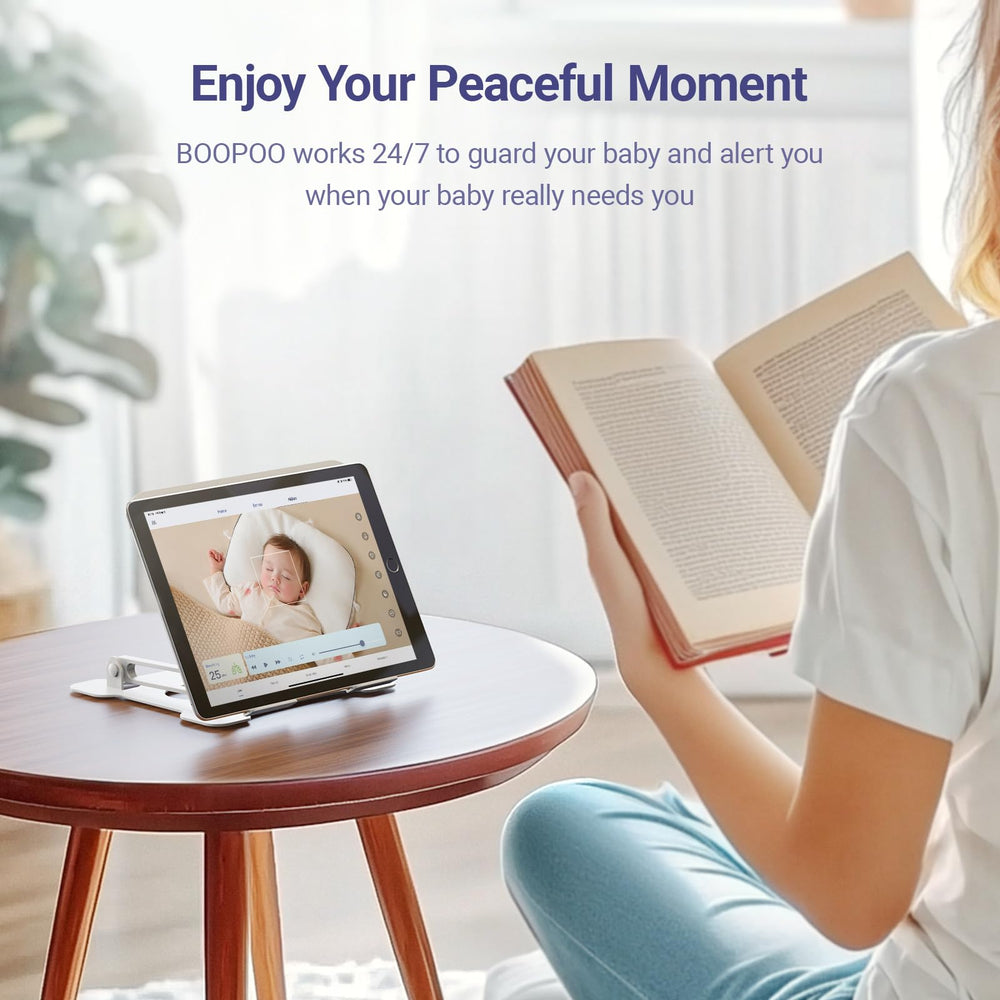 BOOPOO two-way audio lets you comfort baby from another room