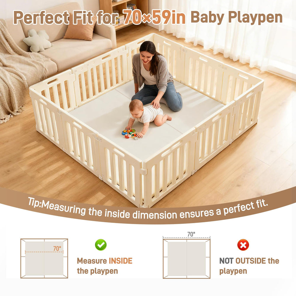 Bootuu fit for standard playpens – no trimming needed.