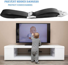 BOOTWO cabinet strap securing heavy furniture for kid safety and stability.