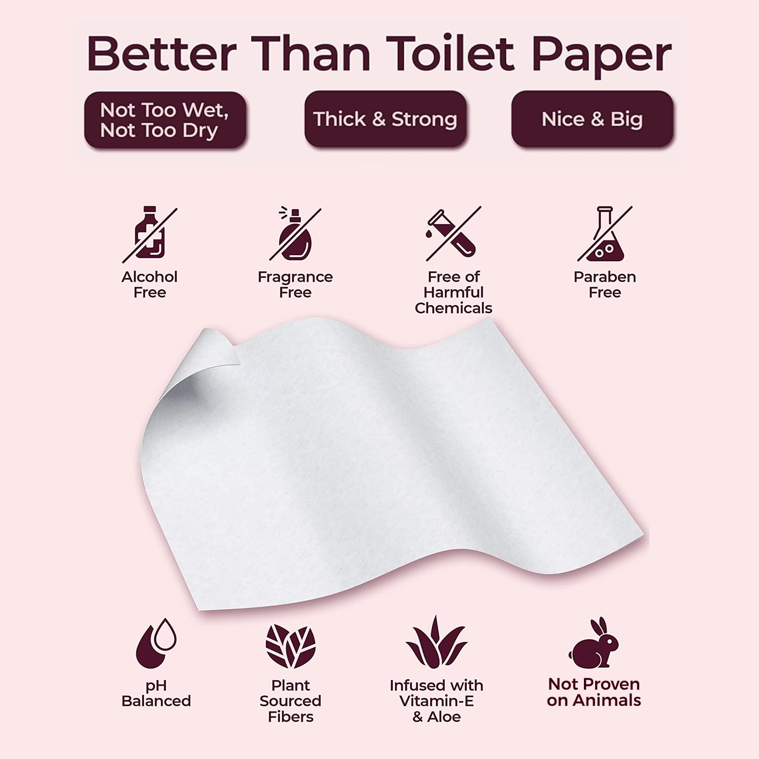 Booty Wipes gift-ready packaging promotes a practical hygiene option.