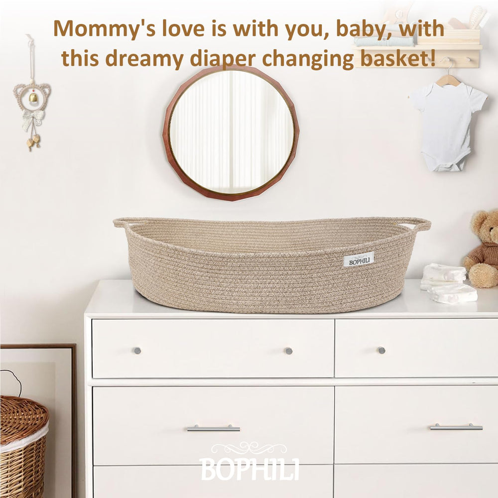 BOPHILI nursery boho design in warm brown complements any decor