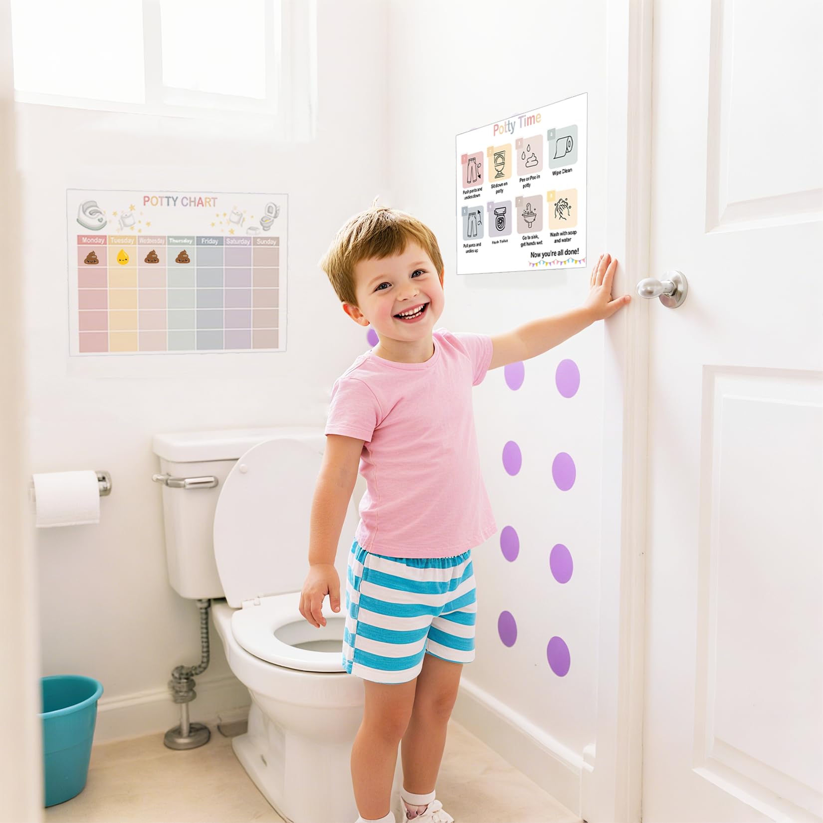 Boqon toddler girls chart includes easy reminders for smoother routines.