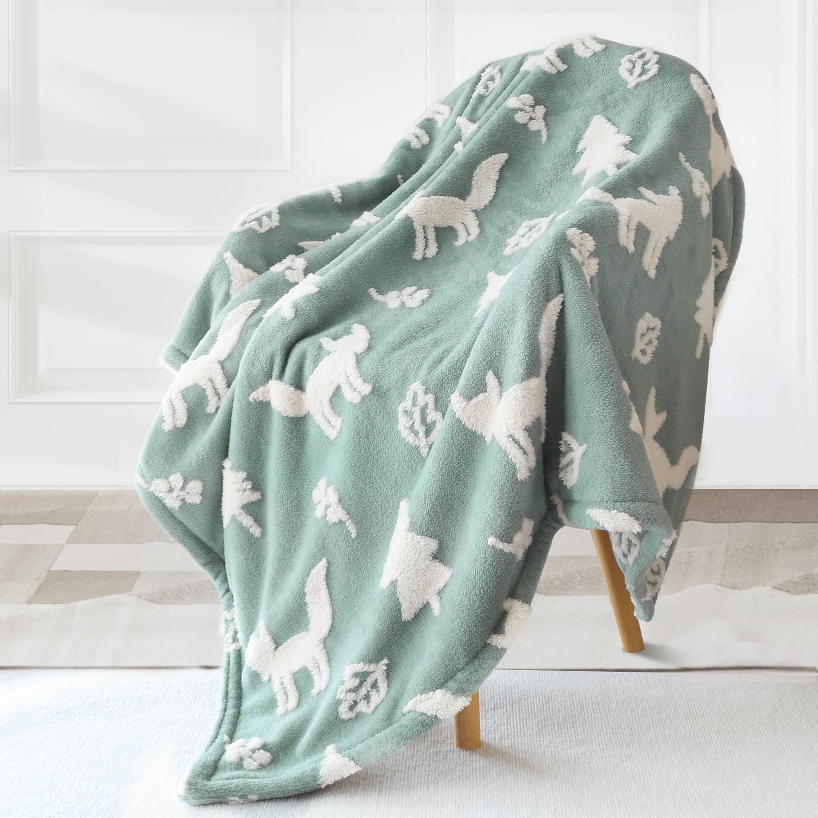 BORITAR animal pattern adds charming focal point to baby's room.