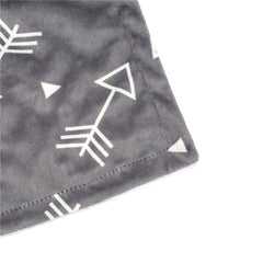 BORITAR baby blanket with dotted backing adds plush warmth