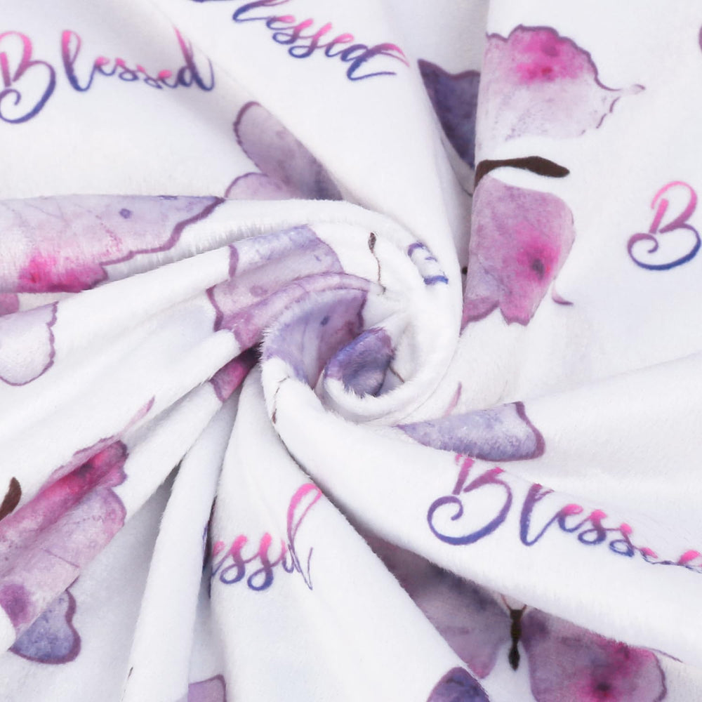 BORITAR blanket features double-layer dotted backing to stimulate senses.