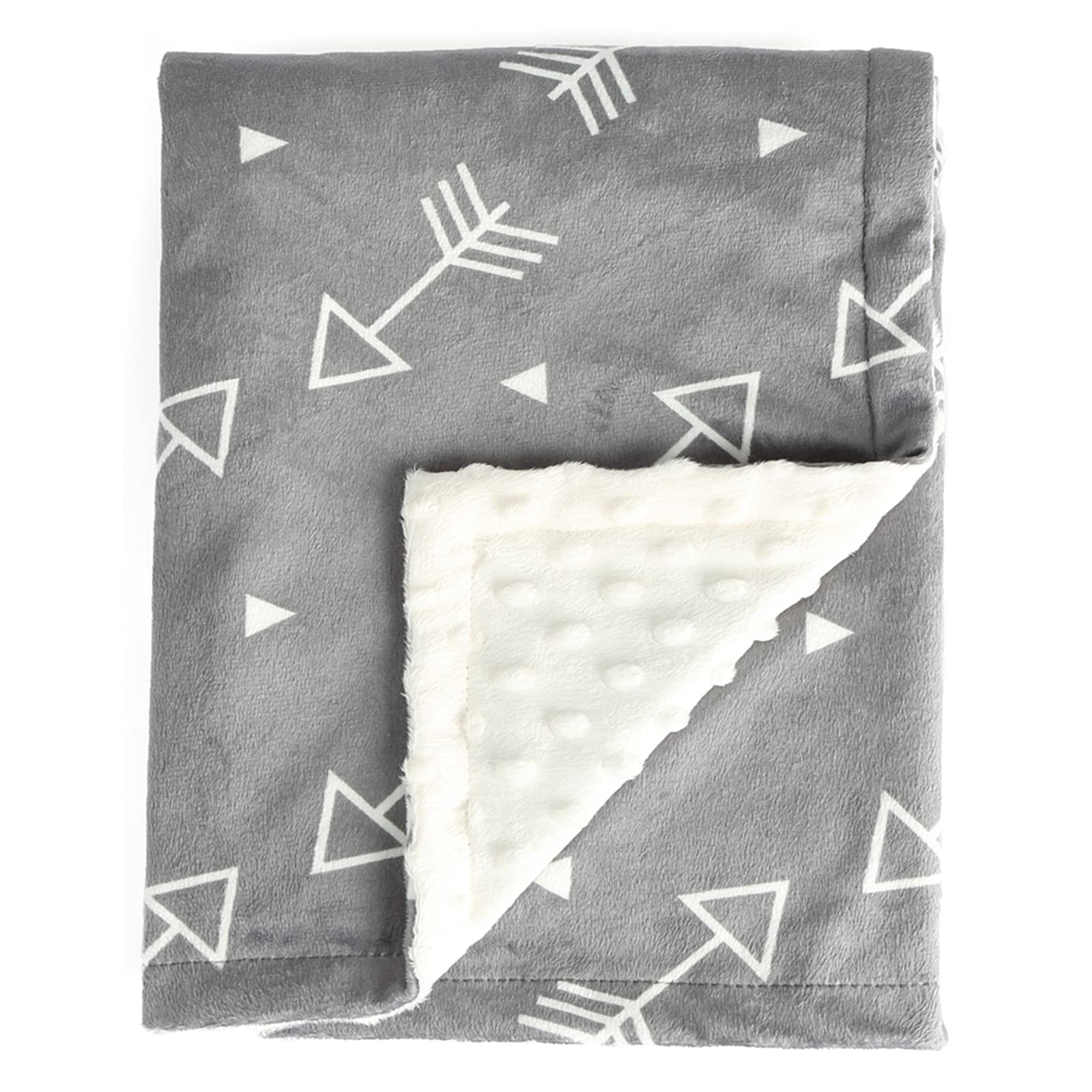 BORITAR baby blanket in soft minky, 30x40, cozy for delicate baby skin