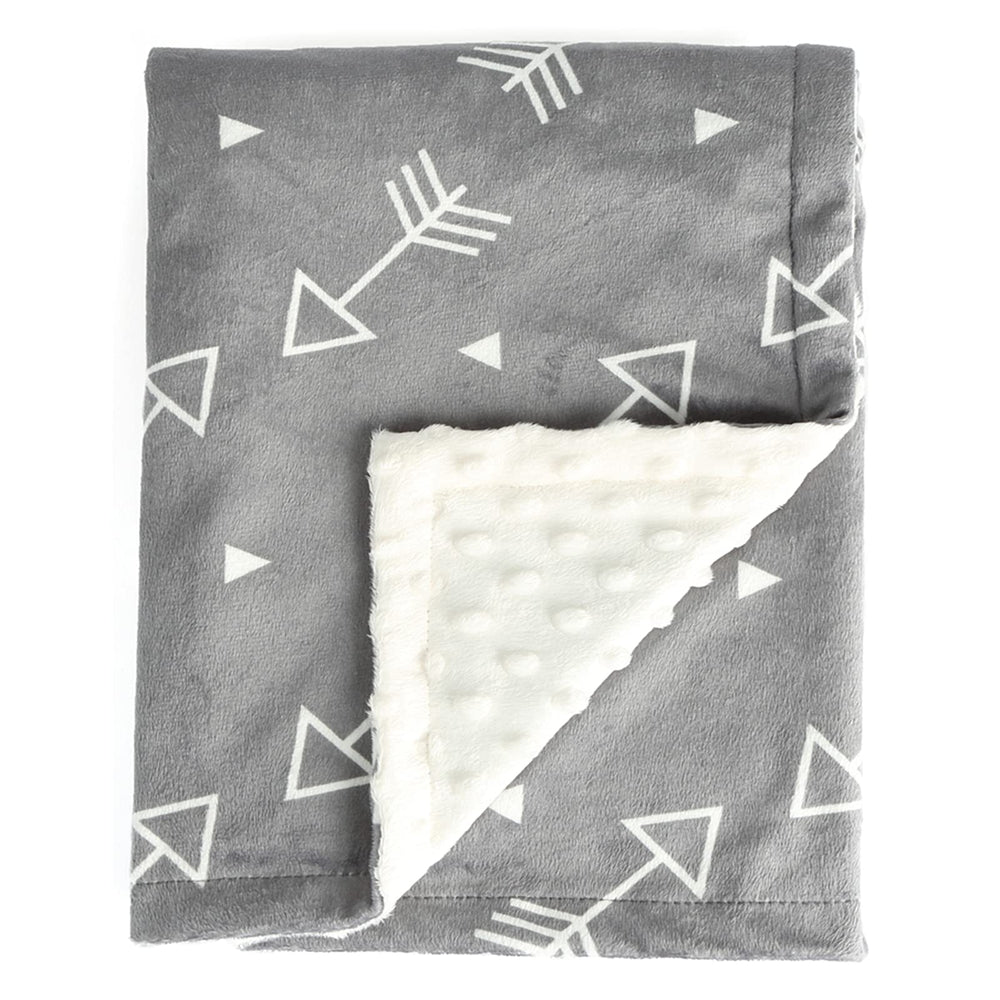 BORITAR baby blanket in soft minky, 30x40, cozy for delicate baby skin