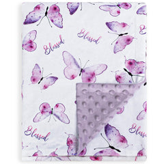 BORITAR baby blanket in soft minky fabric for gentle skin comfort.