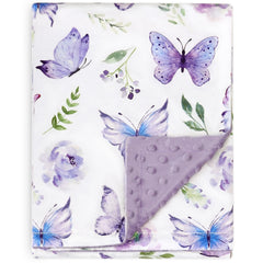 BORITAR baby blanket made with soft-minky fabric for ultra cozy newborn snuggles