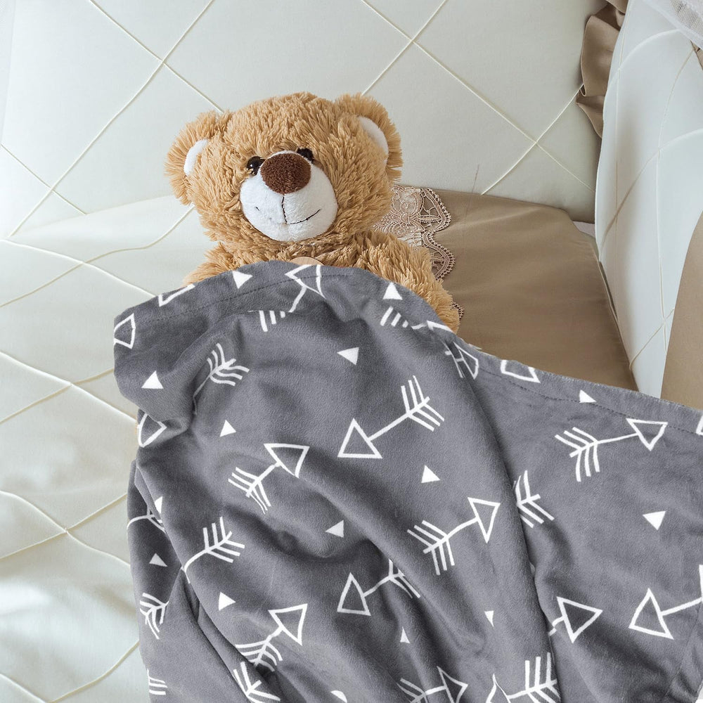 BORITAR soft blanket used as stroller cover for on-the-go days