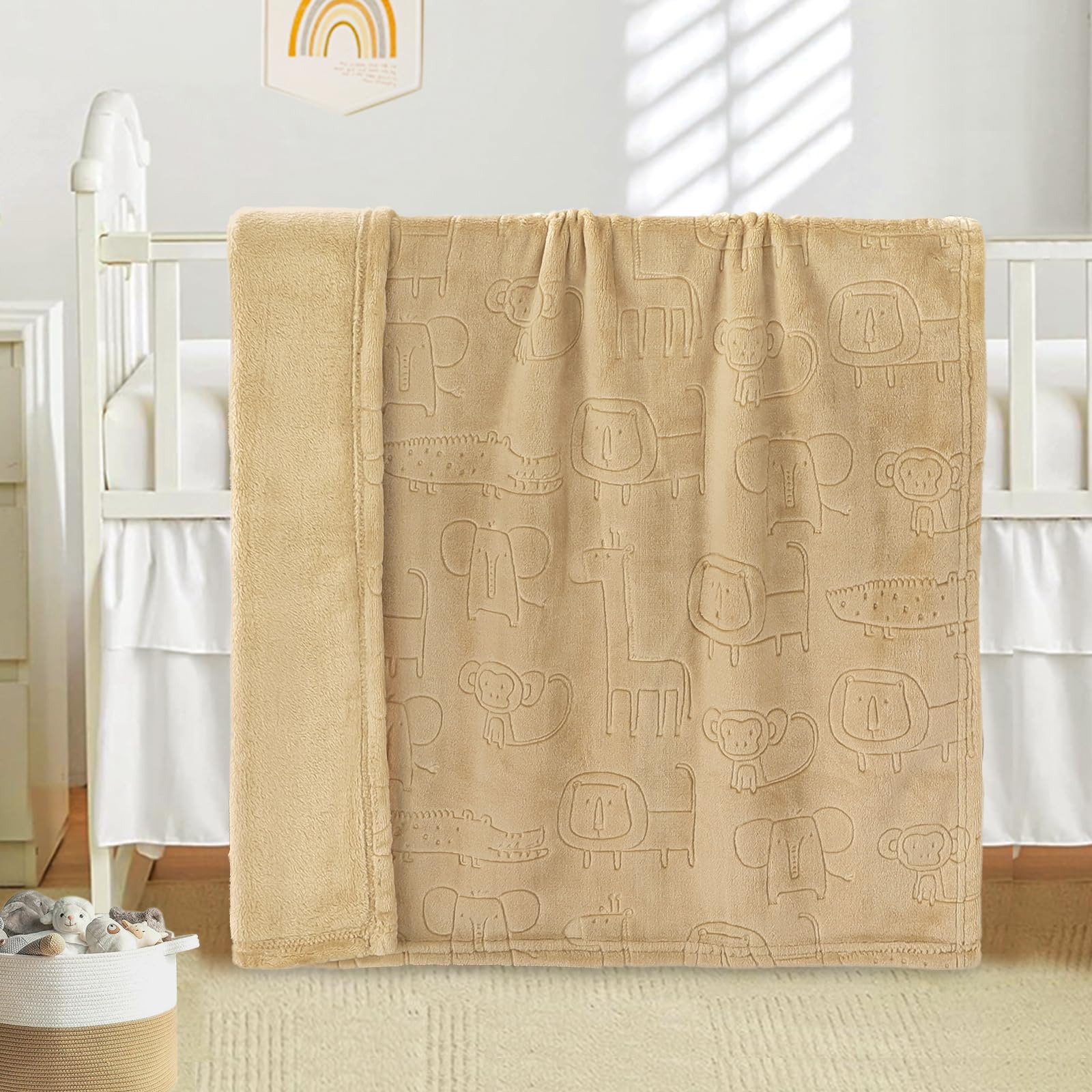 BORITAR lightweight warm blanket perfect for travel with baby