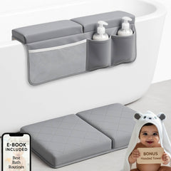 Bornealand 2inch XL kneeler side view for comfortable bath kneeling.