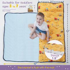 BORPRES nap mat pillow detachable feature for easy washing and storage