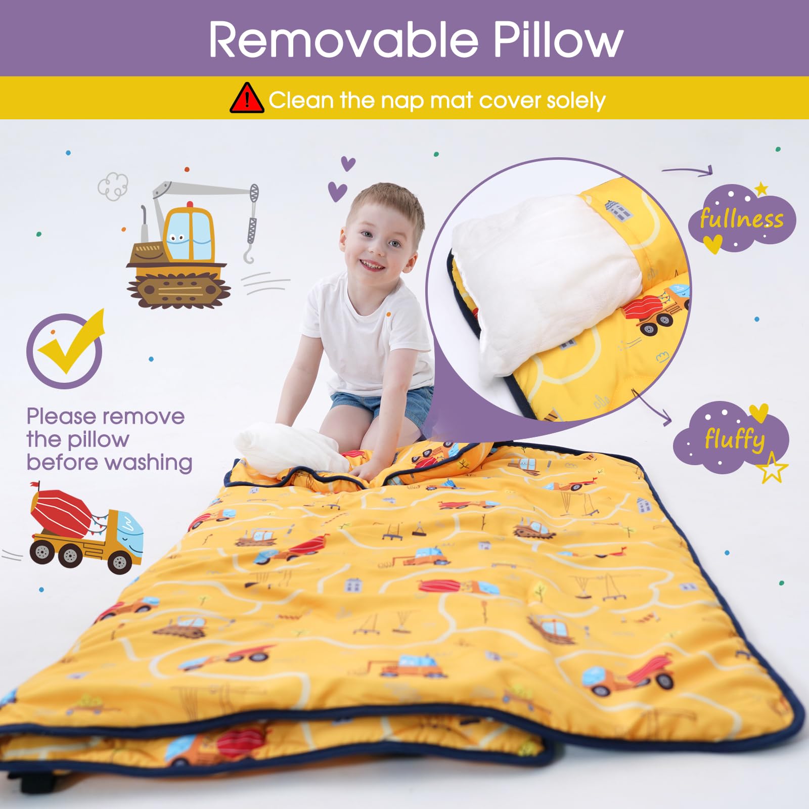 BORPRES nap mat portable sleeping solution for daycare and travel