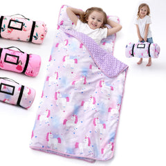 BORPRES nap mat with unicorn design provides cozy naptime for toddlers