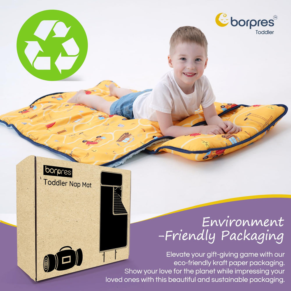 BORPRES nap mat versatile use in playrooms, bedrooms, classrooms, and camping