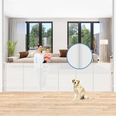 Borthmiu 150-inch gate assembly for wide openings