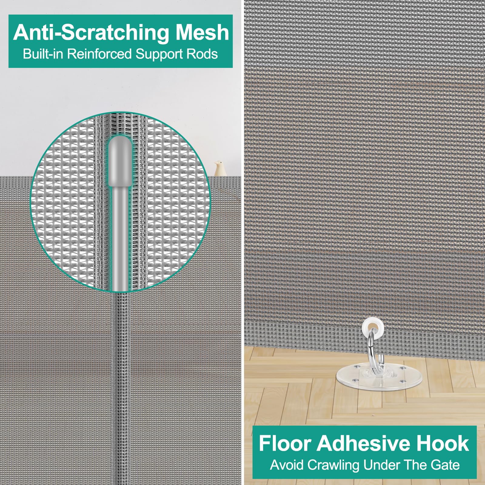 Borthmiu baseboard-adjustable bracket fits different baseboard heights