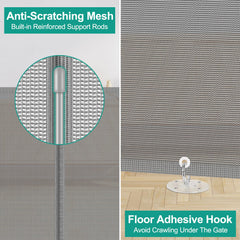 Borthmiu baseboard-adjustable bracket fits different baseboard heights