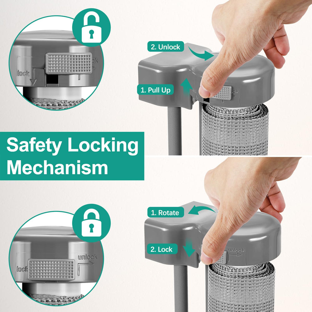 Borthmiu compact storage retractable gate stored away neatly
