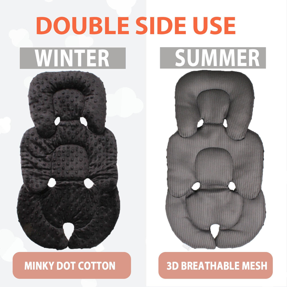 Boryokun head and neck support keeps newborns properly aligned in car seats.