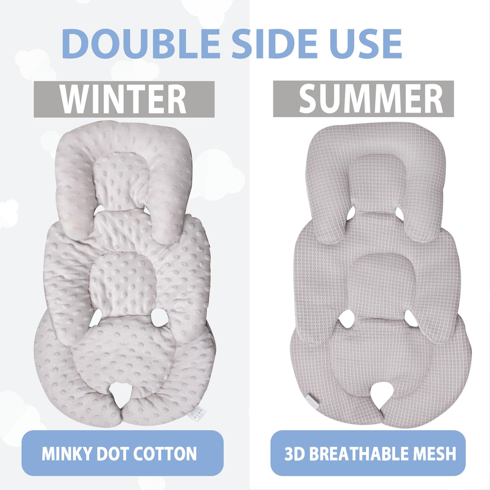 Boryokun 2-in-1 reversible insert showcases two sides for seasonal comfort.