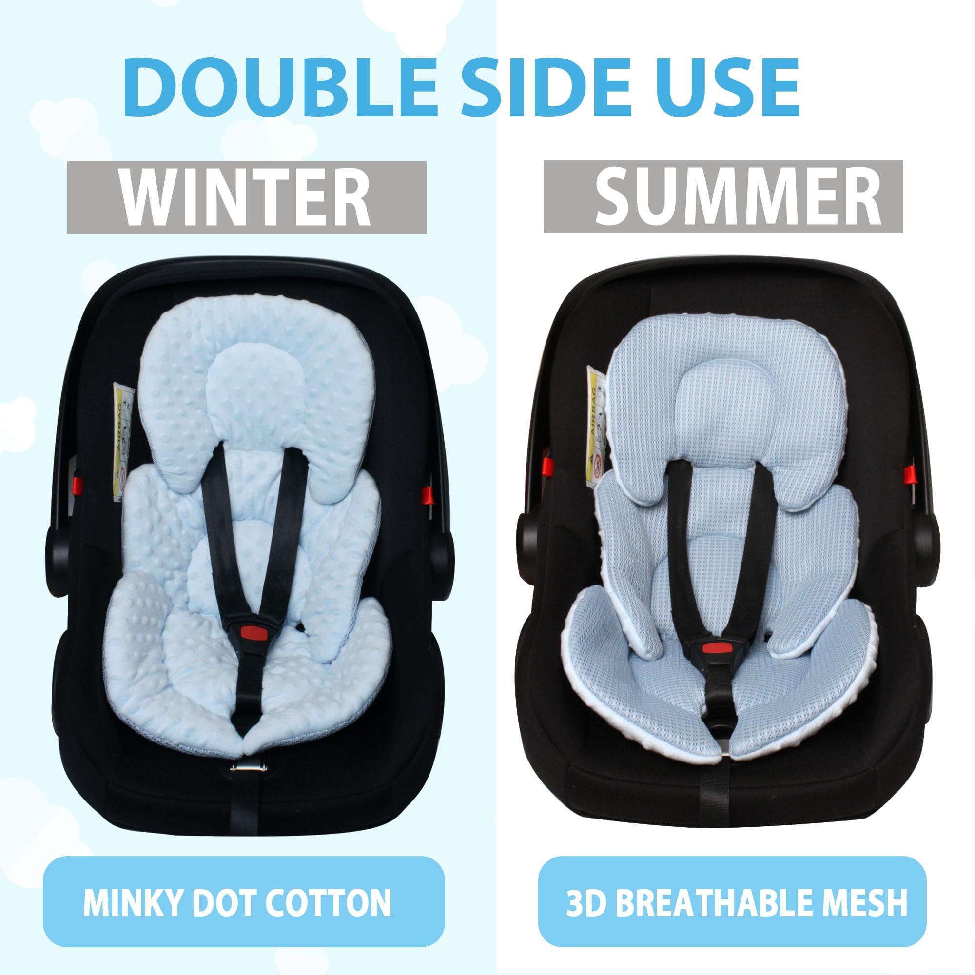 Boryokun insert back view shows breathable mesh for comfort in warm weather