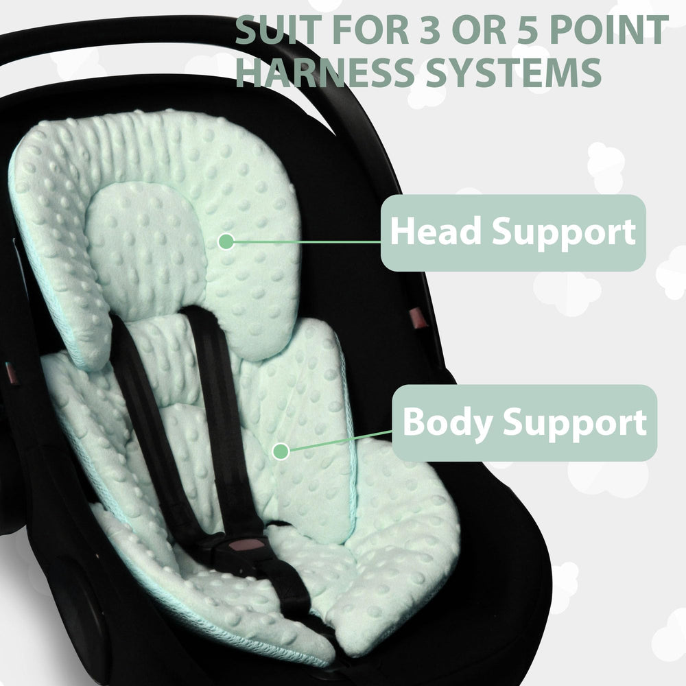 Boryokun breathable 3D mesh back side helps keep baby cool and comfortable.