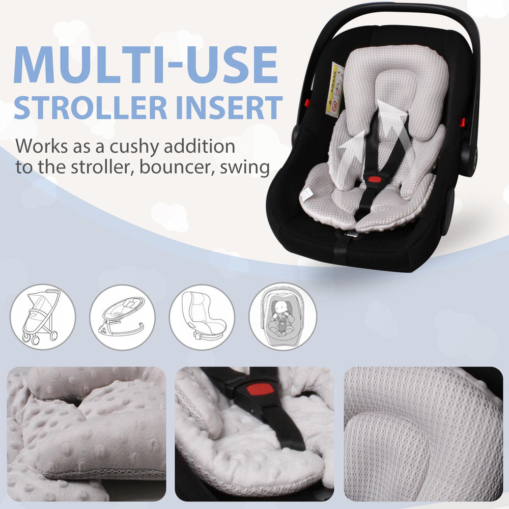 Works with 3- and 5-point harnesses for versatile use.