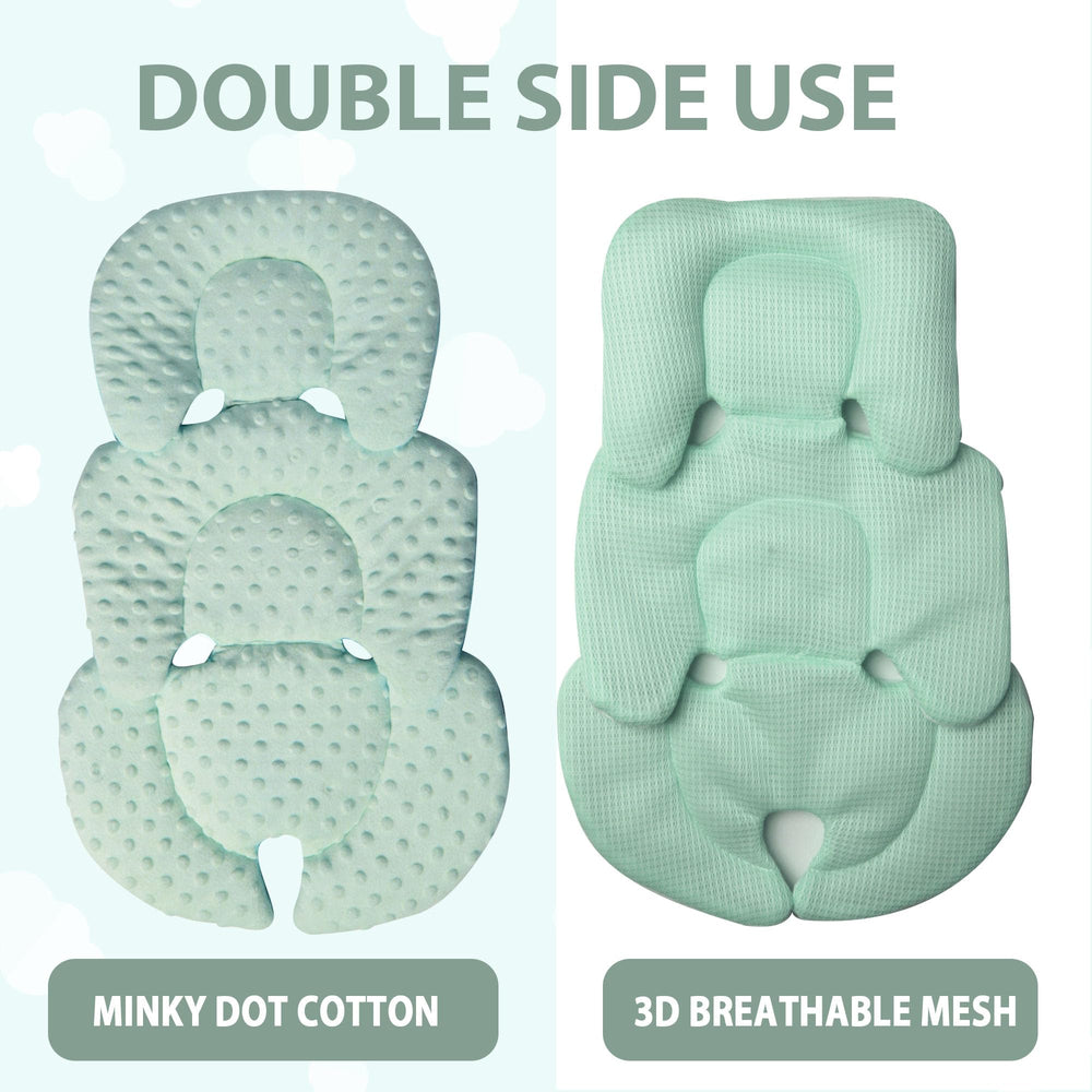 Boryokun warm side mink polka dot reverses to keep baby cozy in winter.