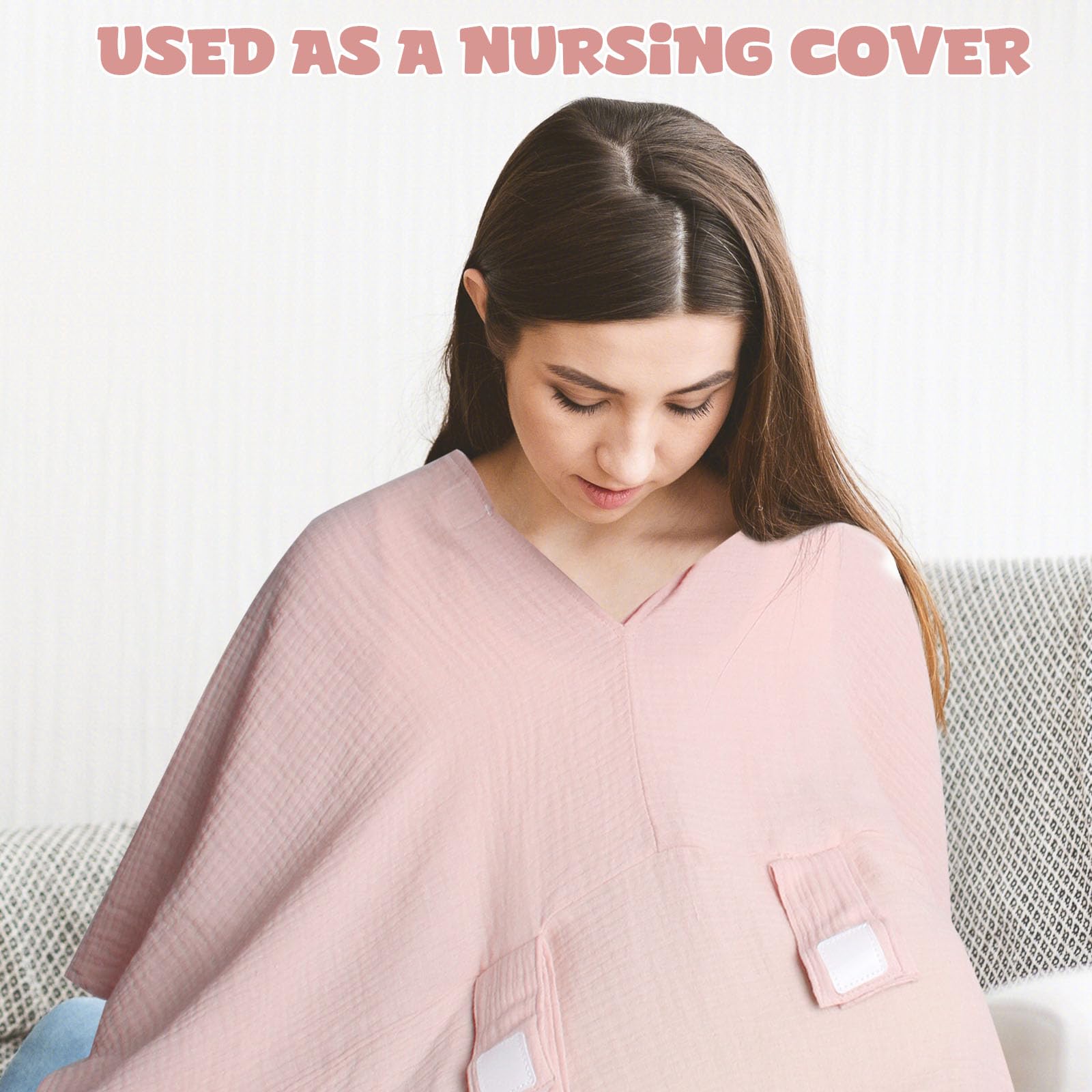 Boryokun muslin car seat cover is lightweight and breathable for daily use.